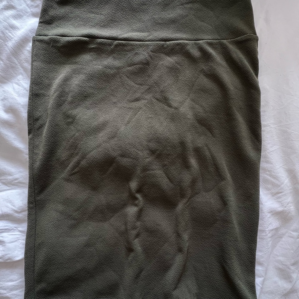 LuLaRoe Green Midi Skirt for Casual Work